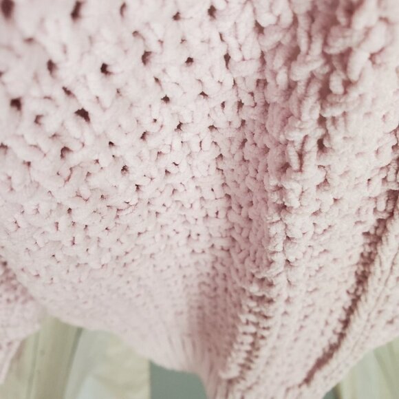 GAP Lavender 90s Shaker Open Boxy Cardigan Drop Shoulder XXL Barbiecore Softgirl - Picture 5 of 13